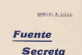 Fuente secreta : poesías líricas