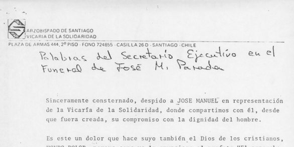 José Manuel, martir de los derechos humanos