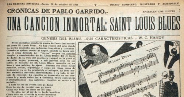 Una canción inmortal: "Saint Louis Blues". Crónicas de Pablo Garrido