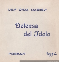 Defensa del ídolo : poemas