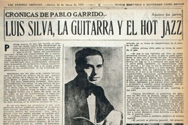Luis Silva, la guitarra y el hot jazz. Crónicas de Pablo Garrido