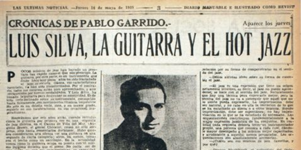 Luis Silva, la guitarra y el hot jazz. Crónicas de Pablo Garrido