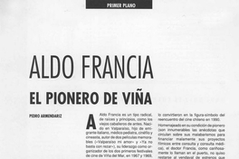 Aldo Francia, el pionero de Viña