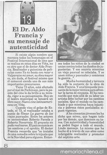 El Dr. Aldo Francia y su mensaje de autenticidad