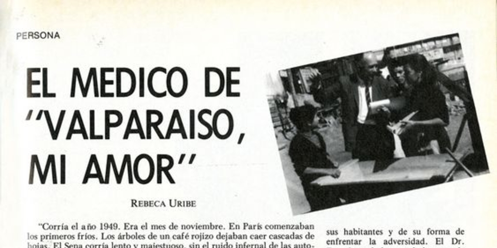 El médico de "Valparaíso, mi amor"