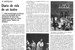 Diario de vida de un teatro