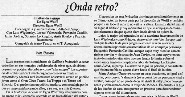 ¿Onda retro?