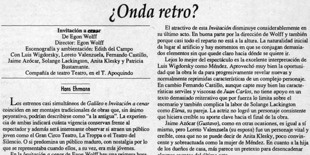 ¿Onda retro?