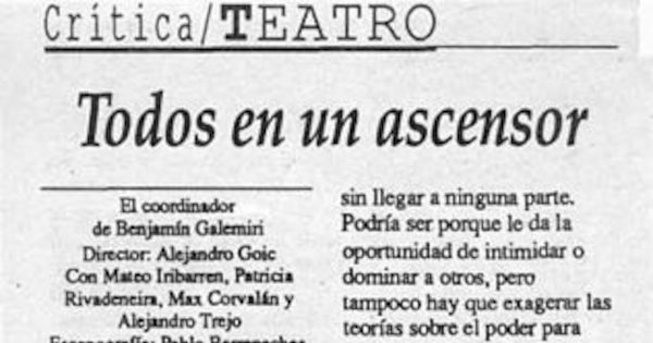 Todos en un ascensor