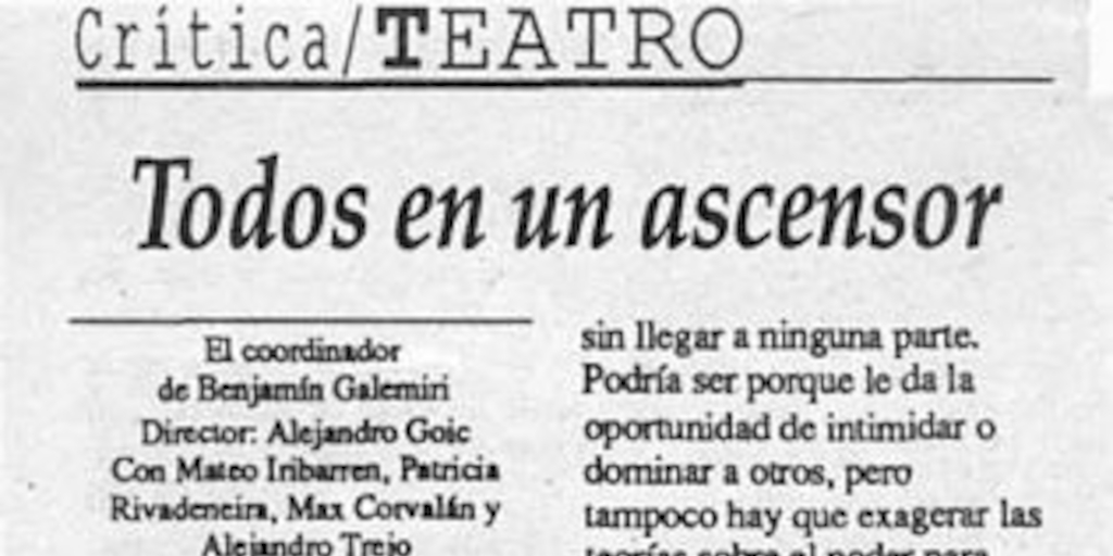 Todos en un ascensor