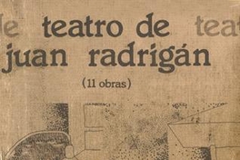 Teatro de Juan Radrigán : (11 obras)