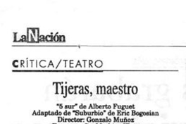 Tijeras, maestro