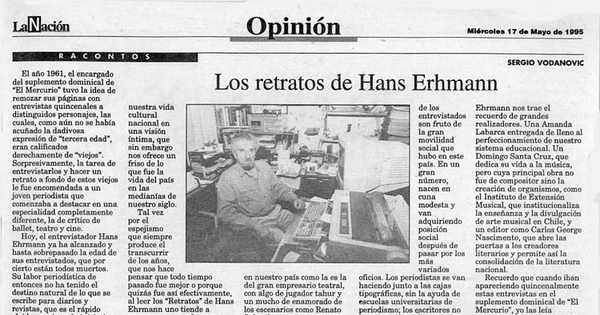 Los retratos de Hans Ehrmann