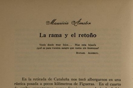 La rama y el retoño