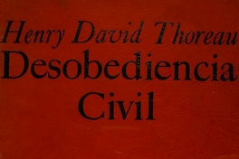 Portada de Desobediencia civil: 1849-1949 de Henry David Thoreau, diseñada por Mauricio Amster, 1949