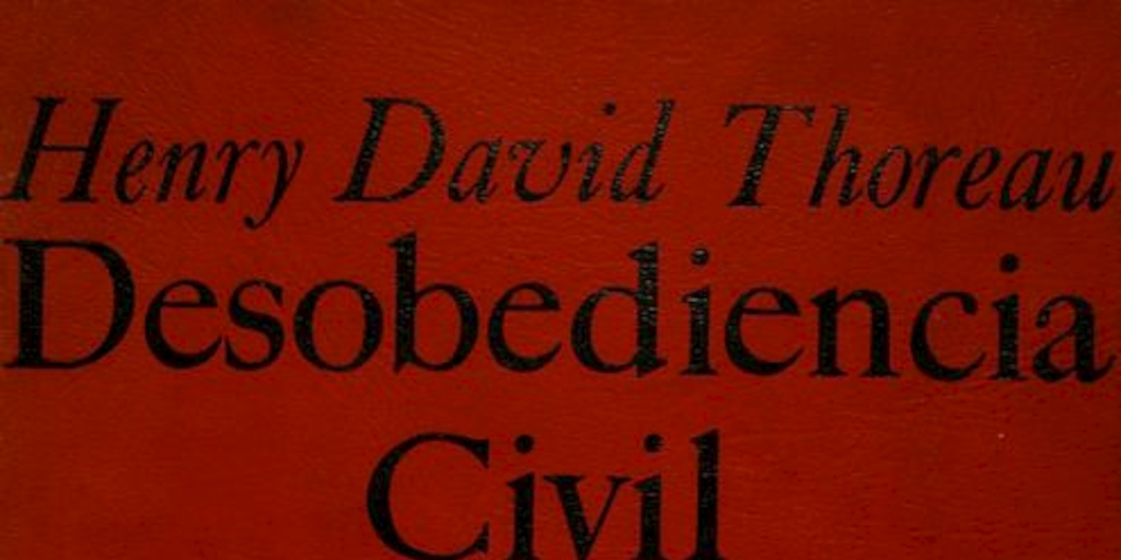 Portada de Desobediencia civil: 1849-1949 de Henry David Thoreau, diseñada por Mauricio Amster, 1949