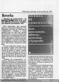 Reseña: Normas de composición