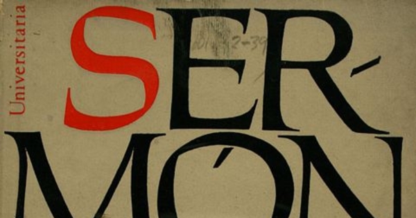 Portada de Sermón de la montaña, diseñada por Mauricio Amster, 1974