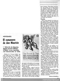 El romancero de don Mauricio