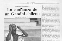 La confianza de un Gandhi chileno