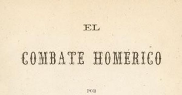 El combate homérico