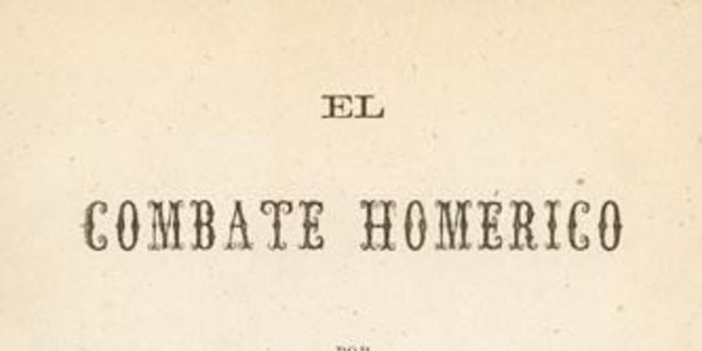 El combate homérico