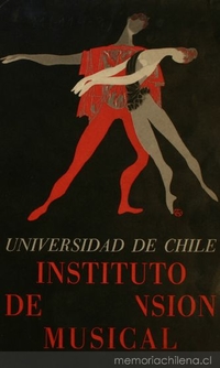 Programa de mano de "Calaucán", de Ballet Nacional Chileno, Teatro Victoria, 2 de julio de 1959