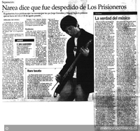 Separación: Narea dice que fue despedido de Los Prisioneros