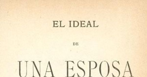 El ideal de una esposa