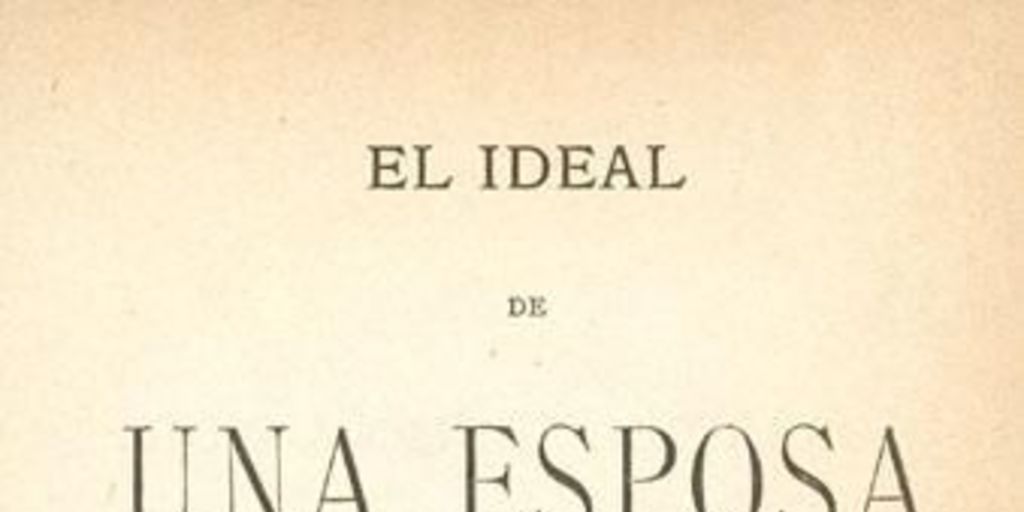 El ideal de una esposa