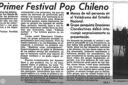 Poco público en primer festival pop chileno