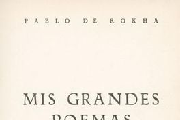 Mis grandes poemas : antología