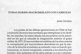 Tomás Harris, macrorrelato con carrozas