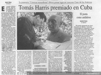 Tomás Harris premiado en Cuba