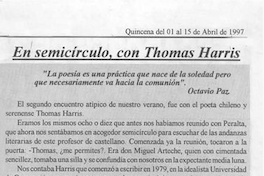 En semicírculo, con Thomas Harris