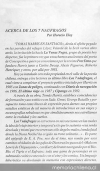 Acerca de los 7 náufragos