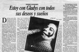 "Estoy con Gladys con todos sus deseos y sueños"