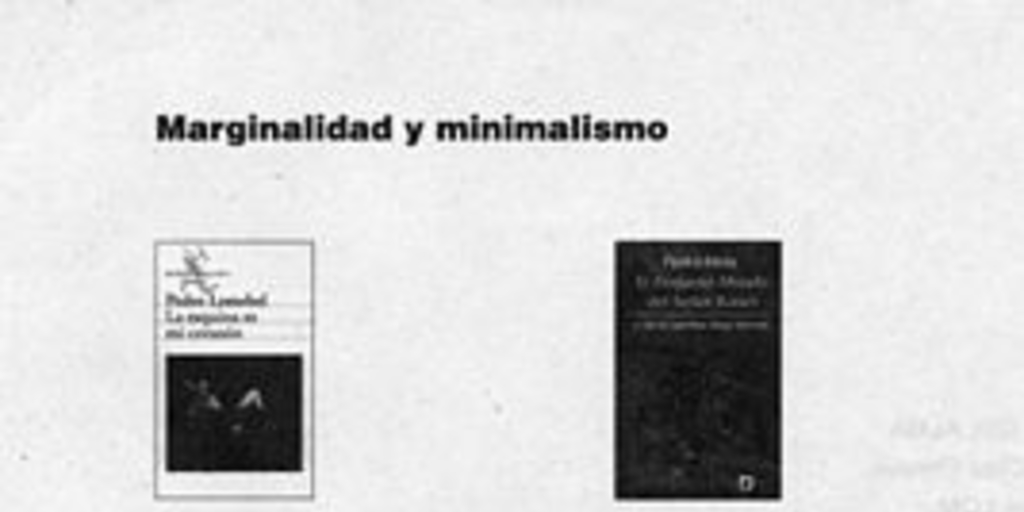 Marginalidad y minimalismo