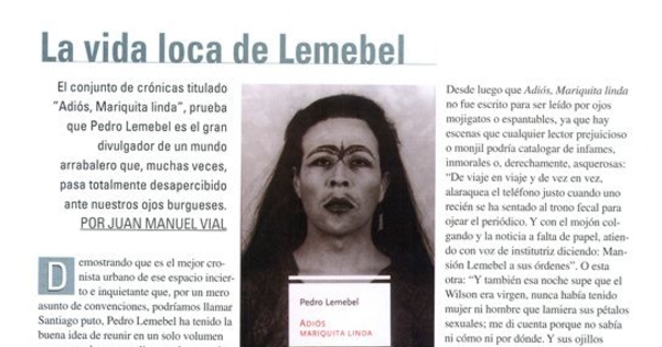 La vida loca de Lemebel