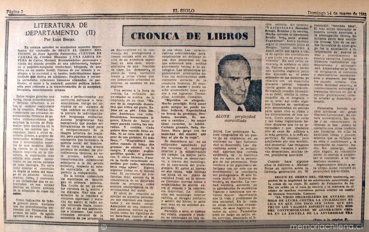 Una literatura de departamento : II