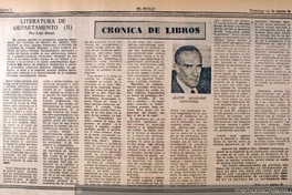 Una literatura de departamento : II