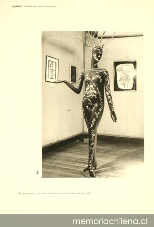 Maniquí poema, Exposición surrealista, 1948