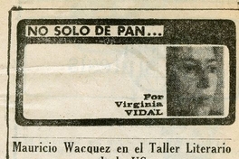 Mauricio Wacquez en el taller literario de la UC