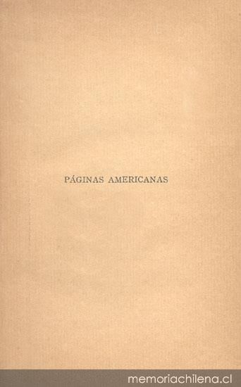 Páginas americanas : novelas