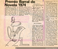 Premio Barral de Novela 1974