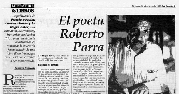 El poeta Roberto Parra