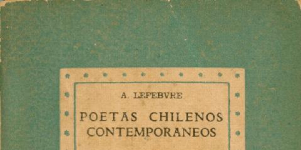 Poetas chilenos contemporáneos