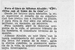 Para el libro de Alfonso Alcalde: Ejercicios con el tema de la rosa