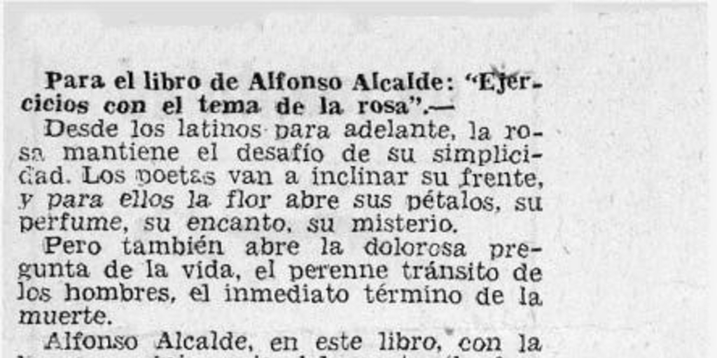 Para el libro de Alfonso Alcalde: Ejercicios con el tema de la rosa