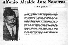 Alfonso Alcalde ante nosotros